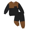 thumbnail image 1 of Arshiner Boys Fashion Big Kids Clothes Cool Soft Crewneck Sweatshirt and Sweat Pants Boy Fall Outfits, 1 of 6