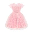 thumbnail image 1 of Arshiner Toddler Easter Dress Ruffle Sleeve Mesh Princess Birthday Holiday Kids Outfit Clothes, 1 of 2