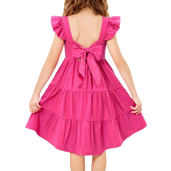 Arshiner Toddler Girl Dress Summer Cotton Formal Party Birthday Wedding Fairy Dresses