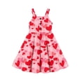 thumbnail image 1 of Arshiner Toddler Girl Summer Dresses Casual Sleeveless Button Down Swing Flowy Tiered Midi Sundress with Pockets, 1 of 6