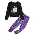 thumbnail image 1 of Arshiner Toddler Girls 2 Piece Outfits Cute Clothes Long Sleeve Sweatshirts and Sweatpants with Pockets, 1 of 6
