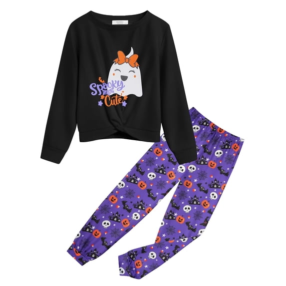 Arshiner Toddler Girls 2 Piece Outfits Cute Clothes Long Sleeve Sweatshirts and Sweatpants with Pockets