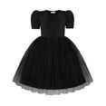 thumbnail image 1 of Arshiner Toddler Girls Party Dress Formal Church Short Sleeve Tutu Tulle Summer Girl Dresses, 1 of 6