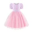 thumbnail image 1 of Arshiner Toddler Girls Tutu Dresses Party Formal Birthday Summer Puff Short Sleeve Tulle Dress, 1 of 5