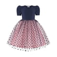 thumbnail image 1 of Arshiner Toddler Girls Tutu Dresses Party Formal Birthday Summer Puff Short Sleeve Tulle Dress, 1 of 6