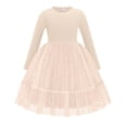 thumbnail image 1 of Arshiner Toddler Girls Tutu Tulle Dress Fall Winter Long Sleeve Party Dresses | Star Sequin Birthday Princess Formal Fancy Princess Dress, 1 of 6