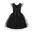 thumbnail image 1 of Arshiner Tulle Dress for Girls Black Tie Back Summer Formal Tutu Kids Prom Dresses 6Y, 1 of 9