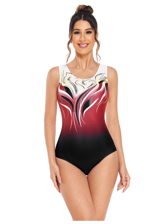Women's Ballet Tank Leotards Gymnastics Dance Cute Ballerina Adult 80s Leotard Bodysuit