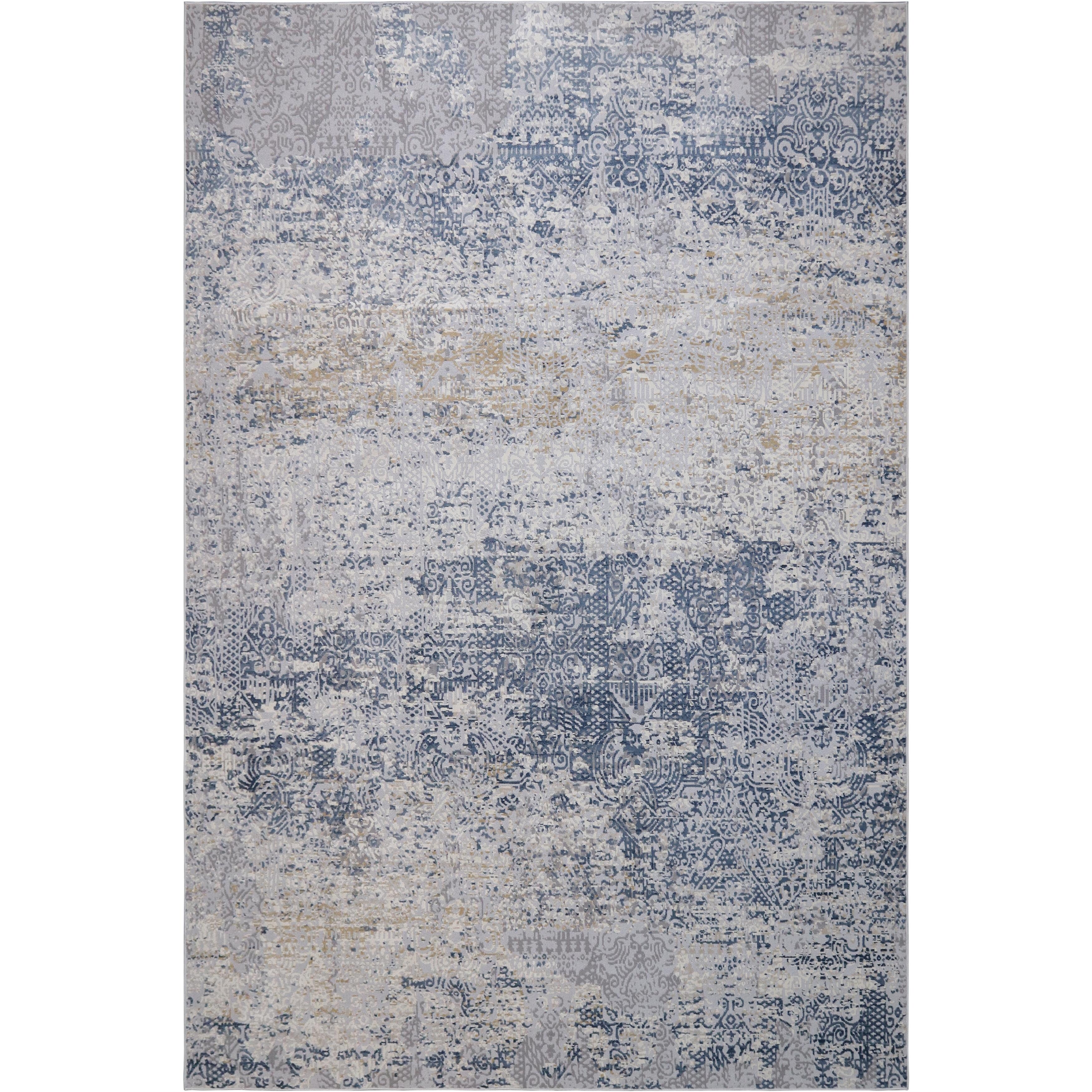 Arshs Fine Rugs Vintage Evoke Blue Grey Distressed Rug 2'7" x 5'11" 6