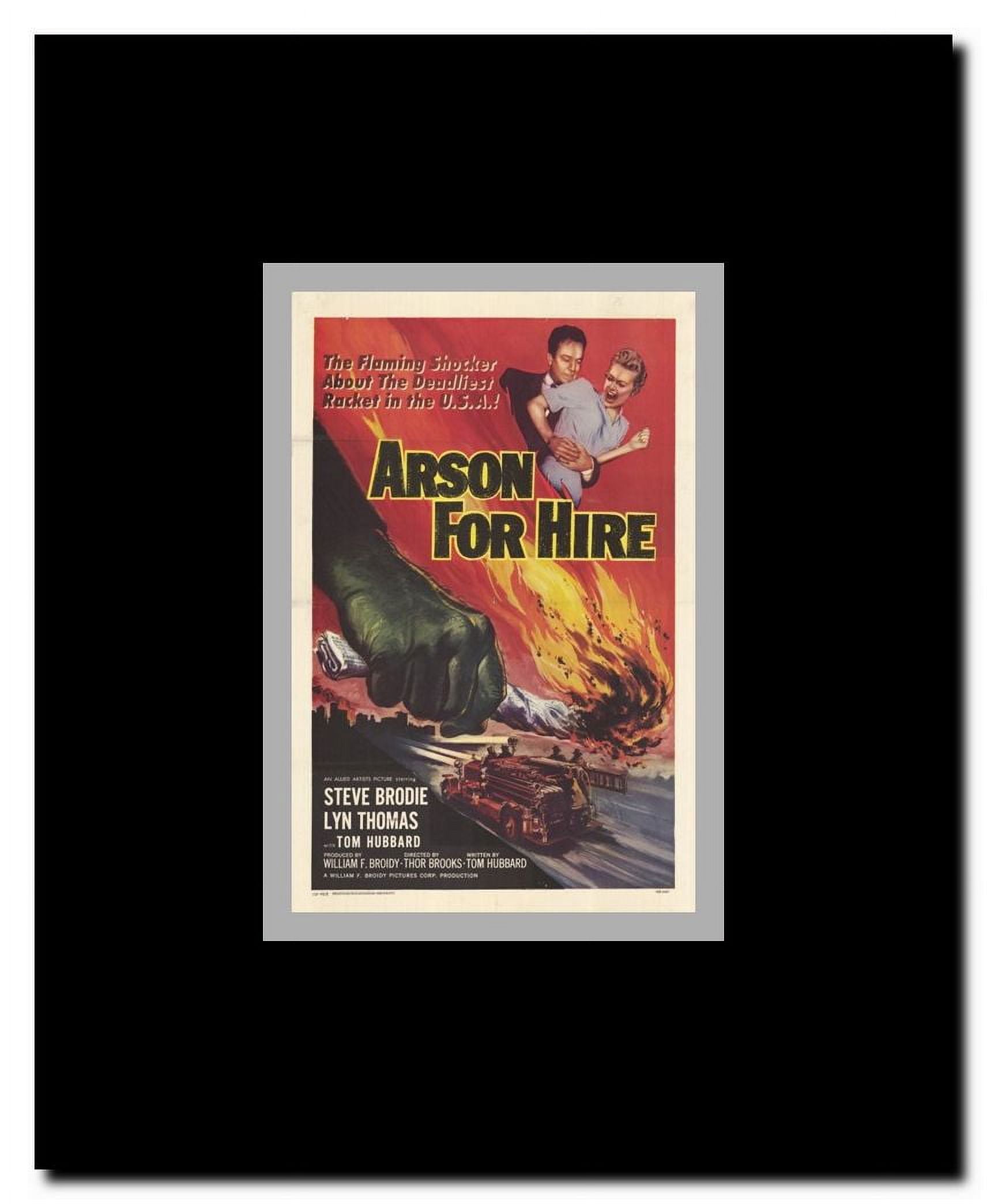 Arson for Hire Framed Movie Poster