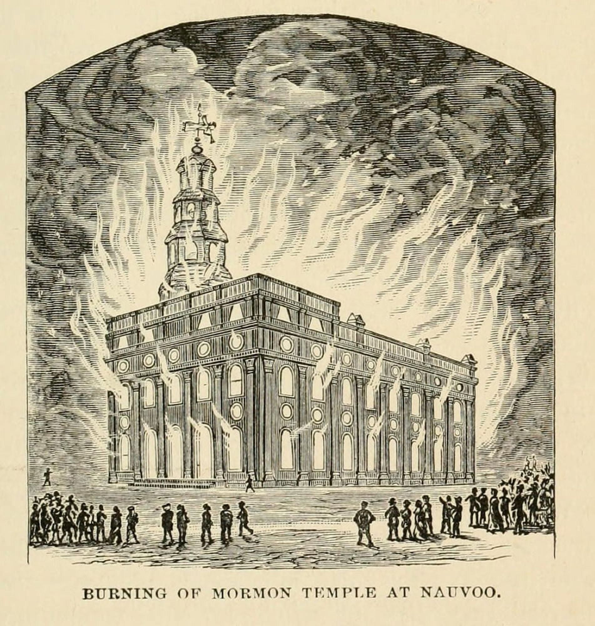 Arsonists Set A Fire That Burned Out The Stone Mormon Temple In Nauvoo