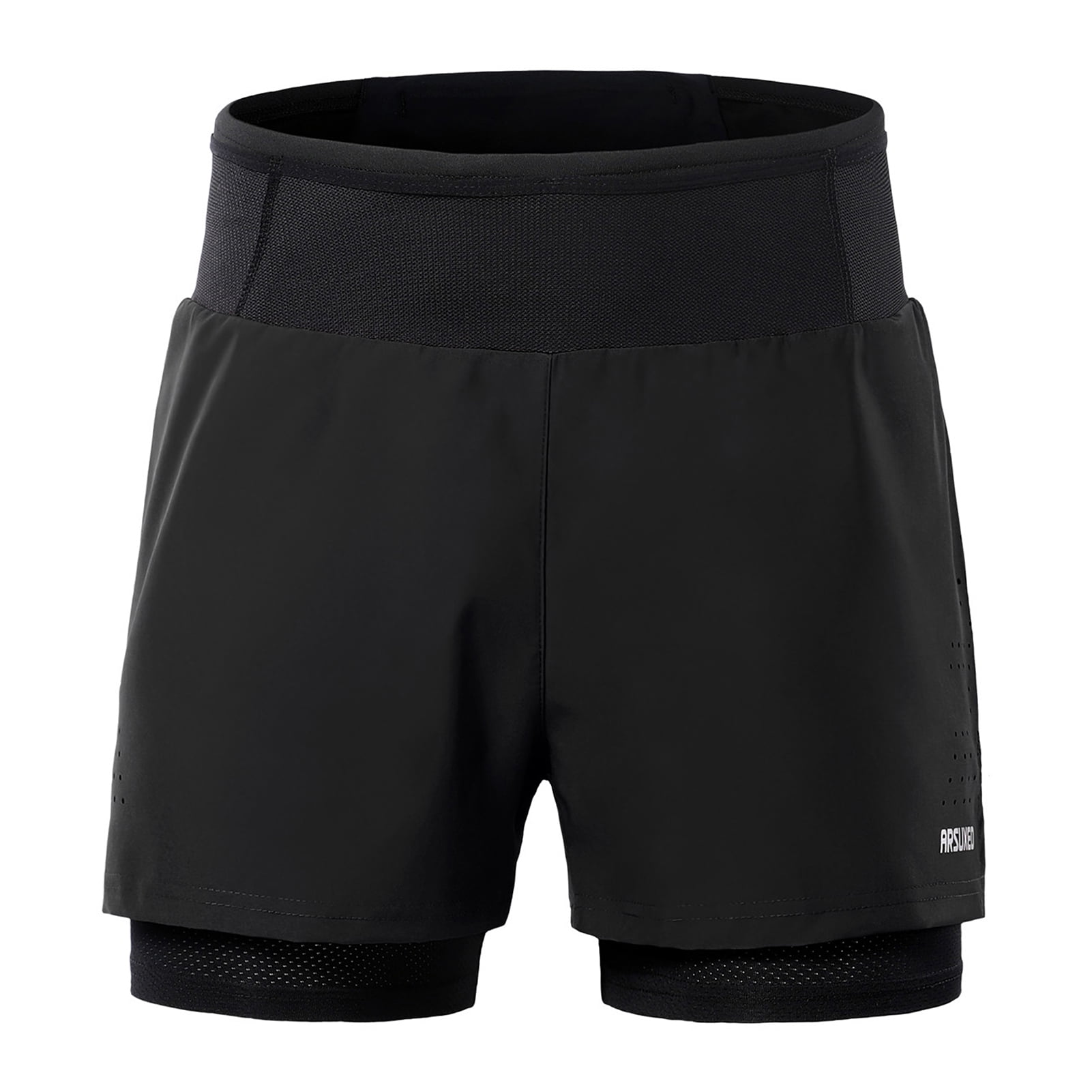 Arsuxeo Cycling shorts,Tennis 2 1 Waist Men 2 1 Waist Sport Workout 1