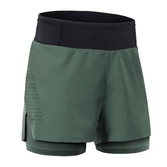 Arsuxeo Men 2 in 1 Running Shorts High Waist Athletic Shorts Sport Shorts Workout Shorts with Pockets for Gym Jogging Tennis