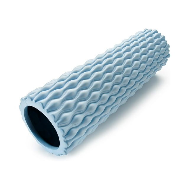 Foam roller back leg muscle pain small size medium density eva muscle recovery roll 375x18 for physical therapy helps as spine cracker