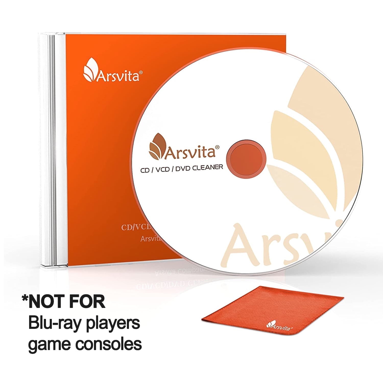 Arsvita CD Laser Lens Cleaner, CD/DVD Lens Cleaning Disc with