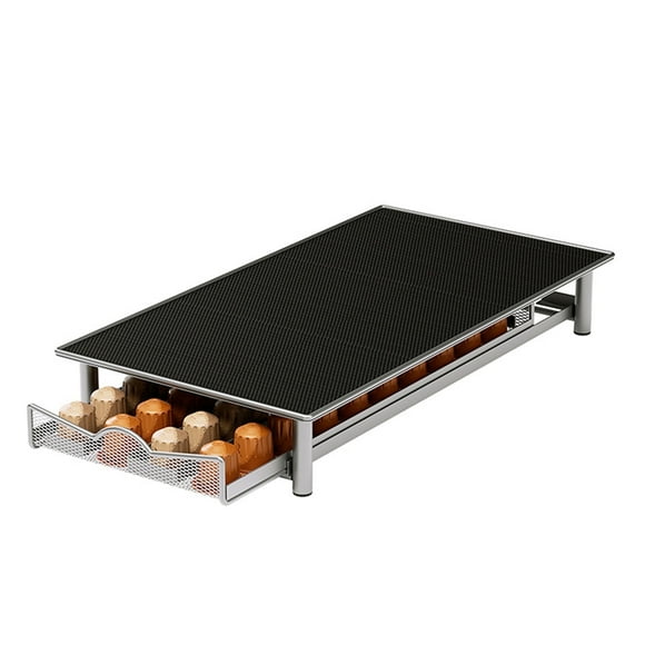 Arsvita Coffee Pod Drawer, Nespresso Vertuo Pod Holder Compatible with 80/40ml, Drawer Tray for 40 Vertuoline Capsules Storage,Designed for Nespresso Accessories,Pods Organizer