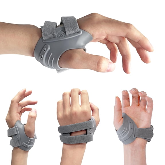 Arsvita Adjustable Thumb Wrist Brace, Breathable Fabric Support Sleeve with Removable Metal Splint, Lightweight Thumb Stabilizer for Sprains, Tendonitis, and Daily Use(Left Hand - Medium)