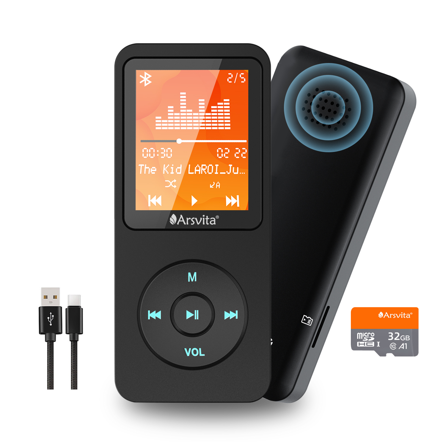 WiFi Mp3 Player with Bluetooth, TIMMKOO 4.0" Full Touch Screen Mp3 Mp4