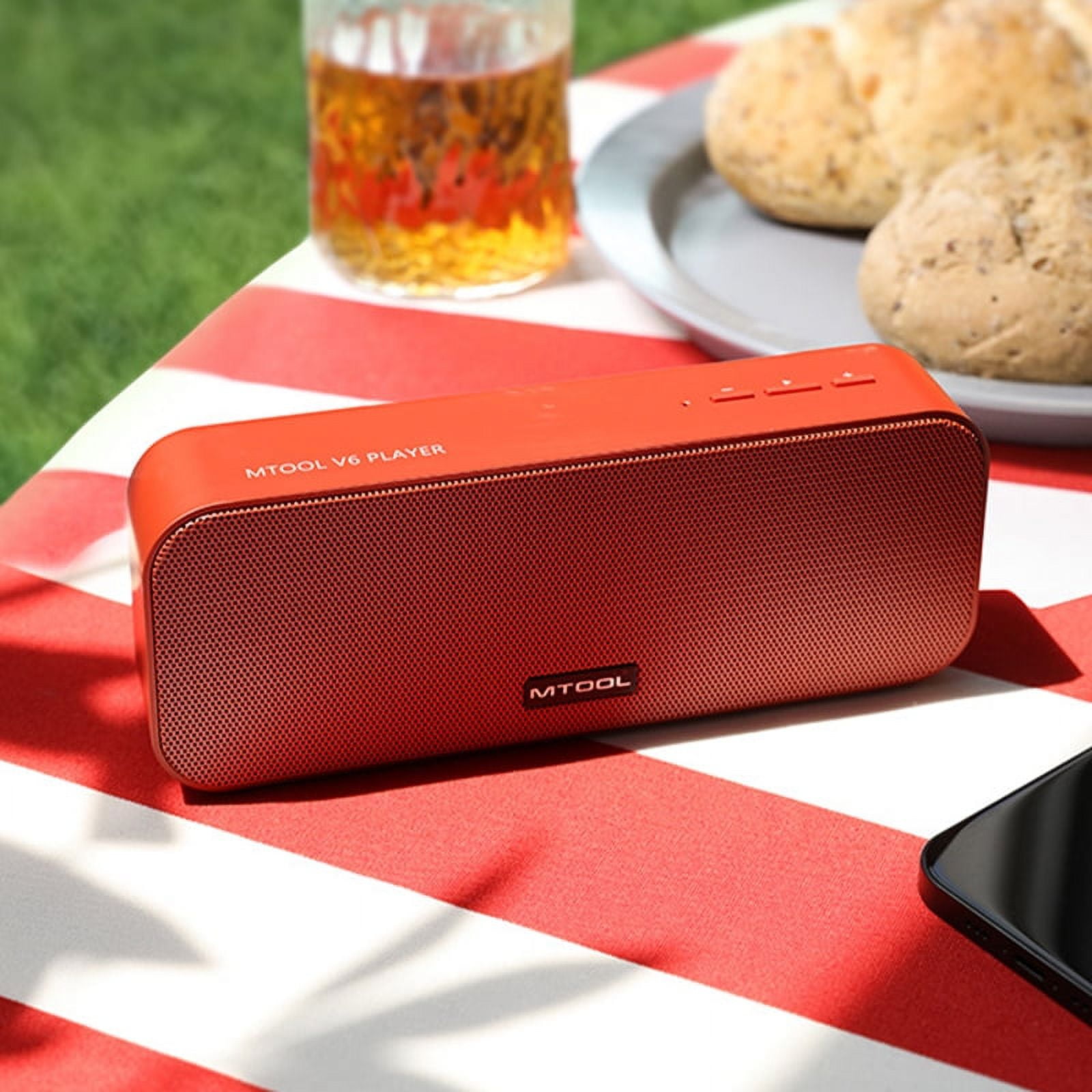 Arsvita Portable Bluetooth Speaker, Bluetooth 5.0 Bass Enhanced Lossless Stereo Speakers with