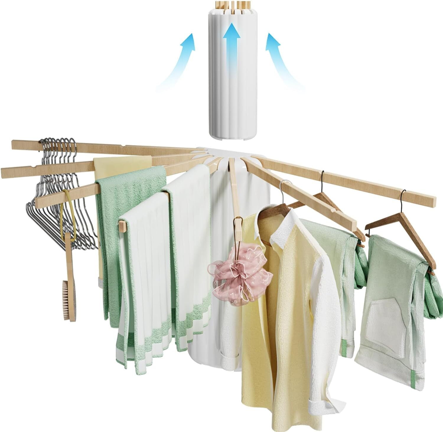 Arsvita Wall Mounted Laundry Drying Rack Foldable Bulgaria Ubuy