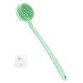 Arswin Silicone Back Scrubber, Long Handle Soft Bristles Bath Brush
