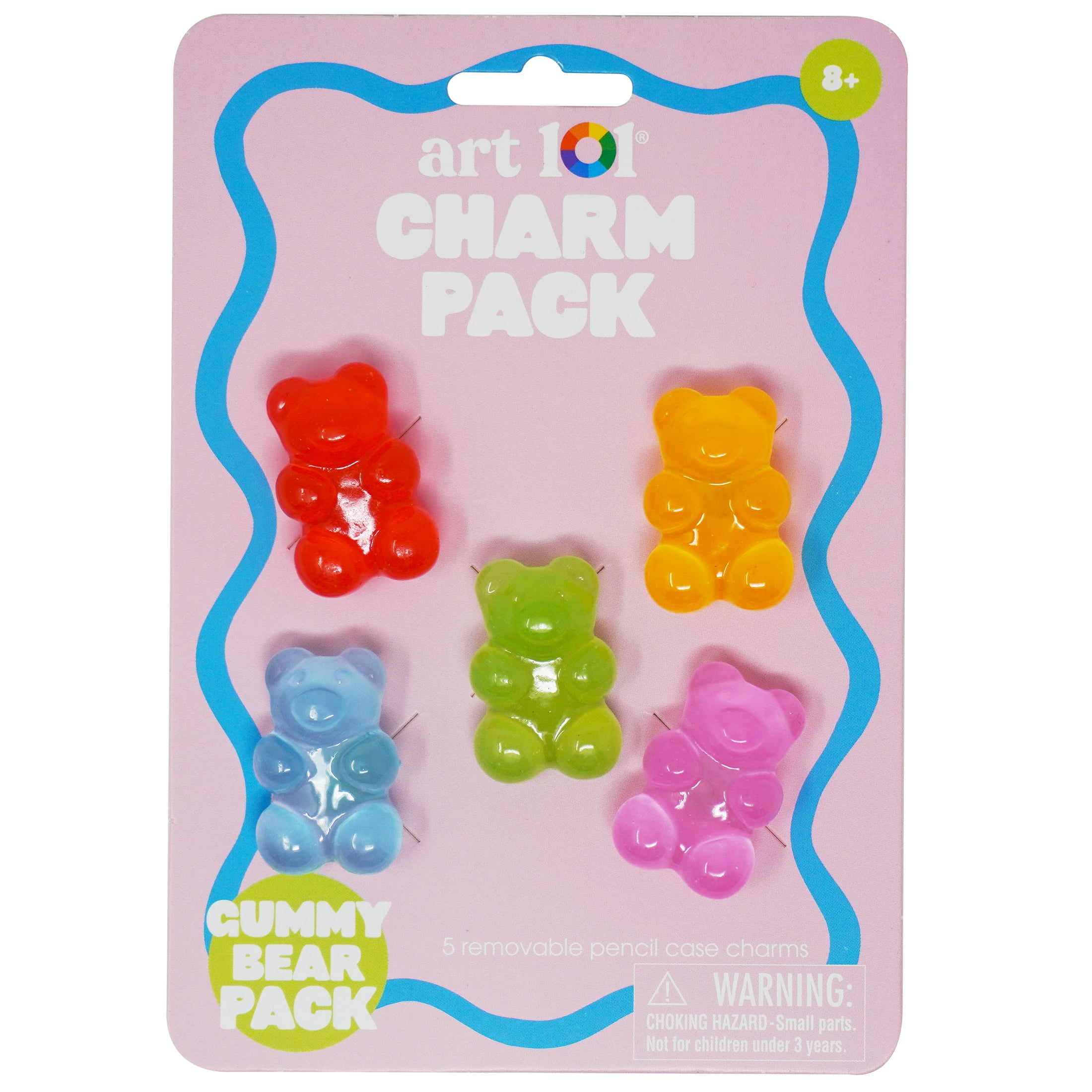 Art 101 Gummy Bear Charm Pack for Silicone Pencil Pouches