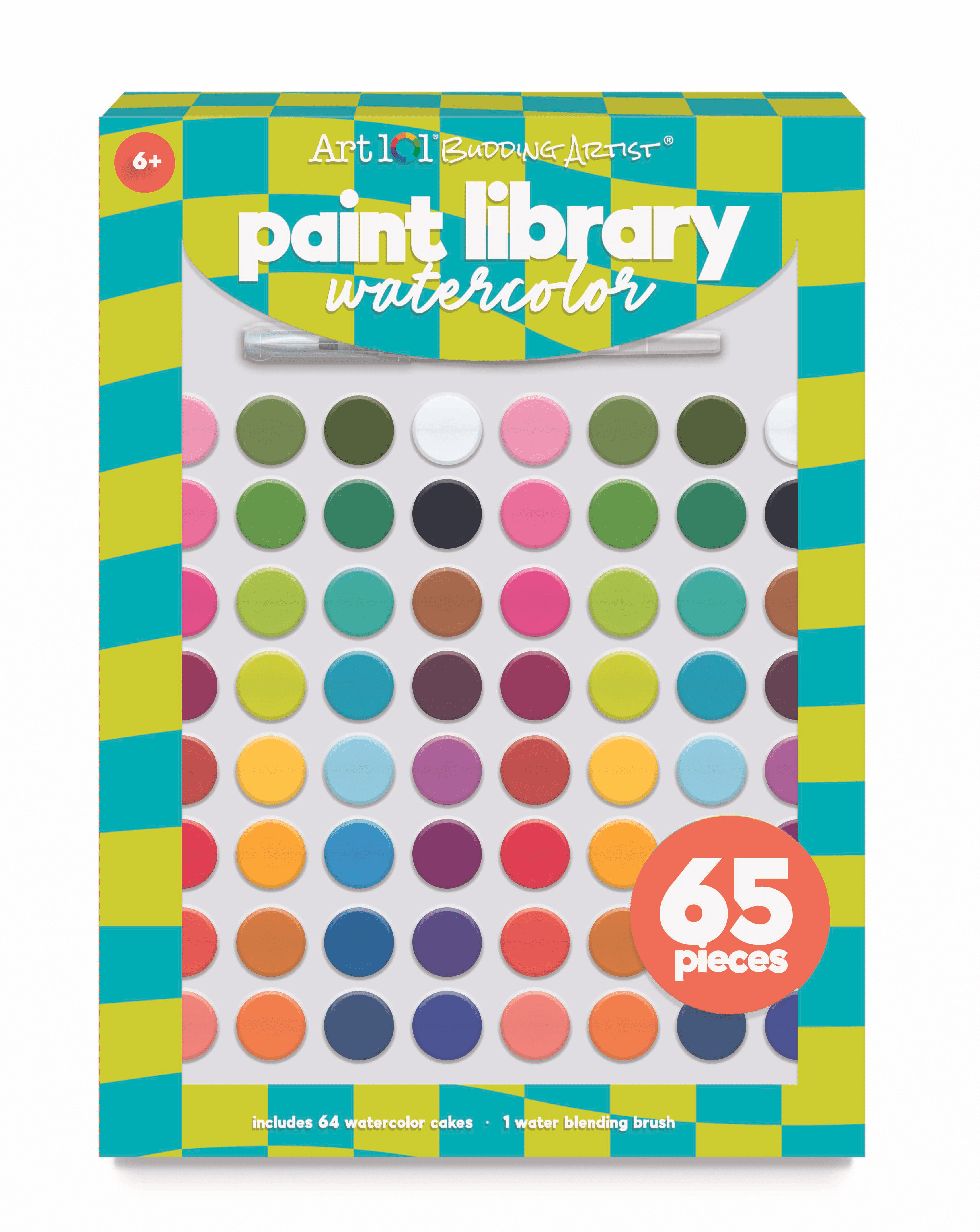 Art 101 65pc Watercolor Paint Library