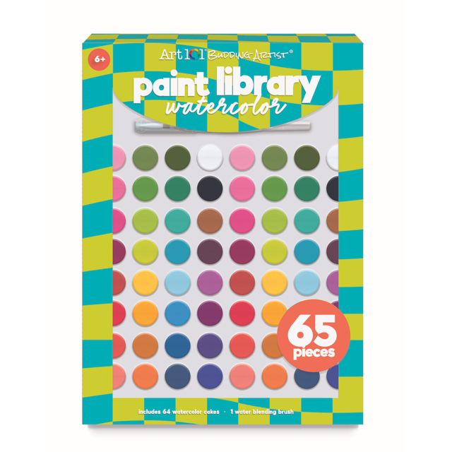Art 101 65pc Watercolor Paint Library