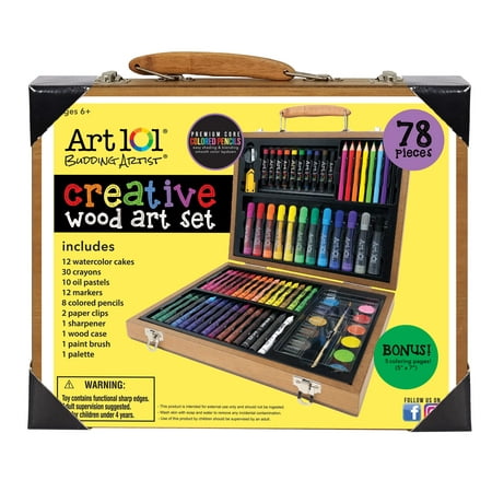 Art 101 Budding Artist Creative Multifunctional Art Set for Children with 78 Pieces