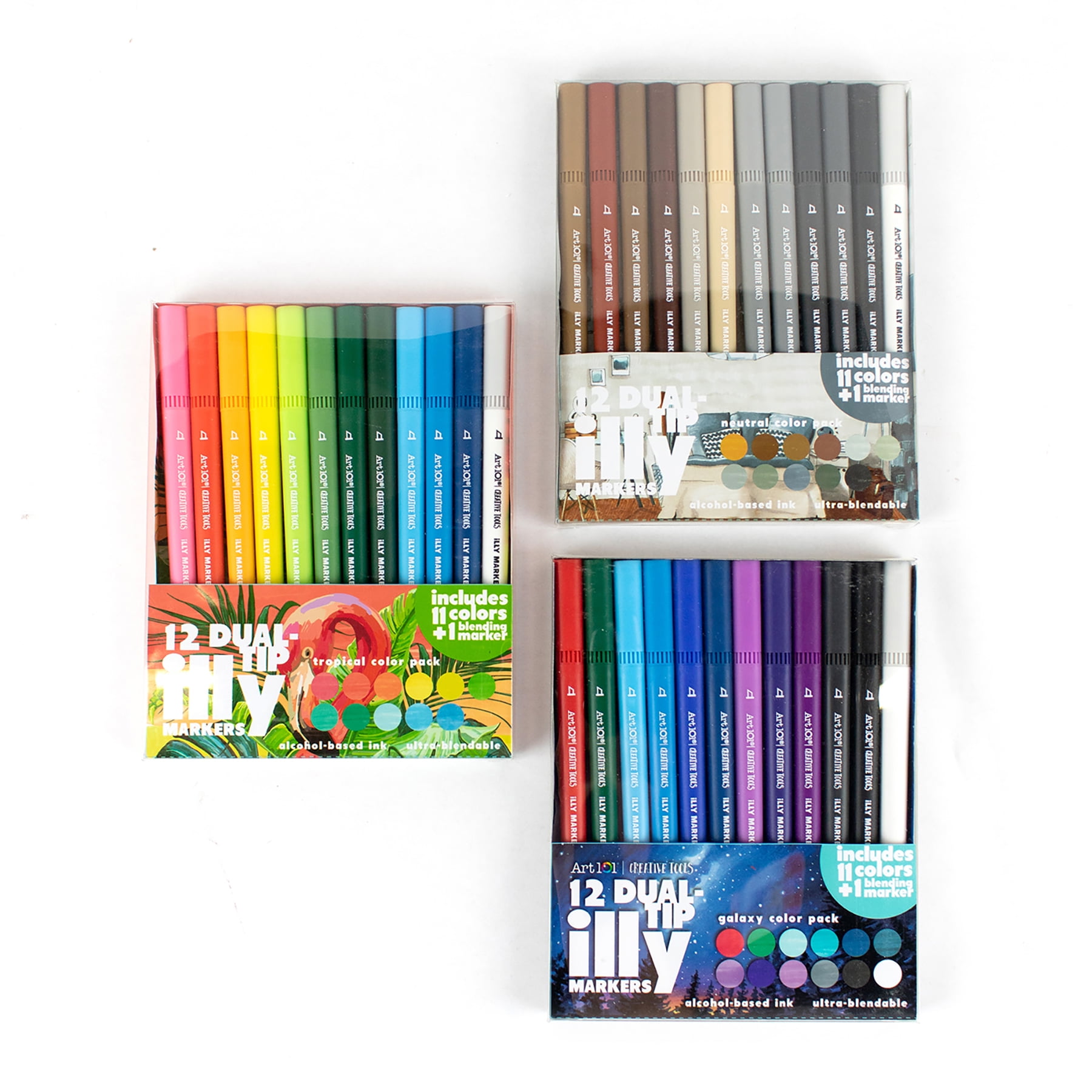 Best Choice Products Set of 228 Alcohol-Based Markers, Dual-Tipped Alcohol  Markers for Adults, Double-Sided Art Kit w/Brush & Chisel Tip, Color Chart