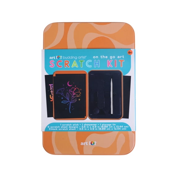 Art 101 Creative Tools Scratch Art Multifunctional Set for Children to Adults in Tin Case