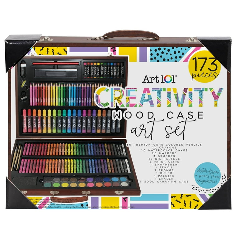 Art 101 Art & Creativity Set in Wooden Case - 173 count