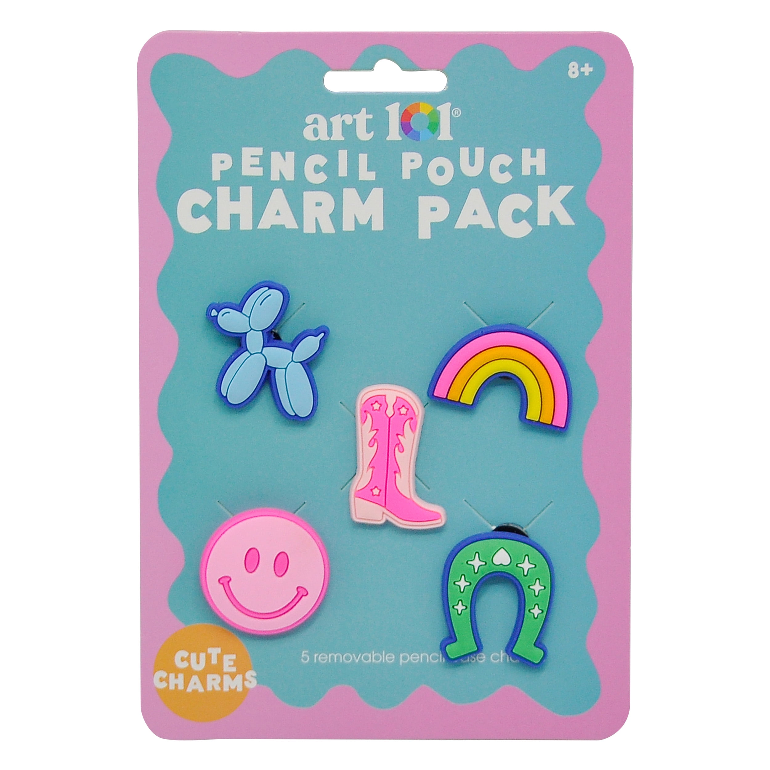 Art 101 Cute Charm Pencil Pouches-Back to School, for All Ages
