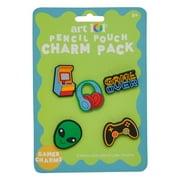 ART 101 Gamer Charms-Pencil Case Accessory, Back to School, for Students, 5-Pack