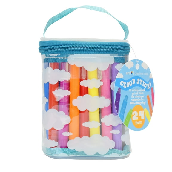 Art 101 Specialty Gel Coloring Cloud Sticks in Storage Bag with 24 Pieces