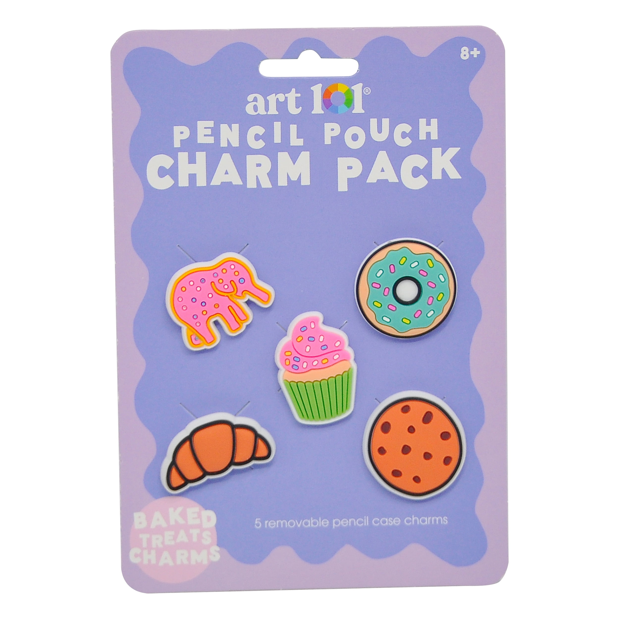 Art 101 Sweet Treat Charms-Pencil Case Accessory, Back to School, 5-Pack