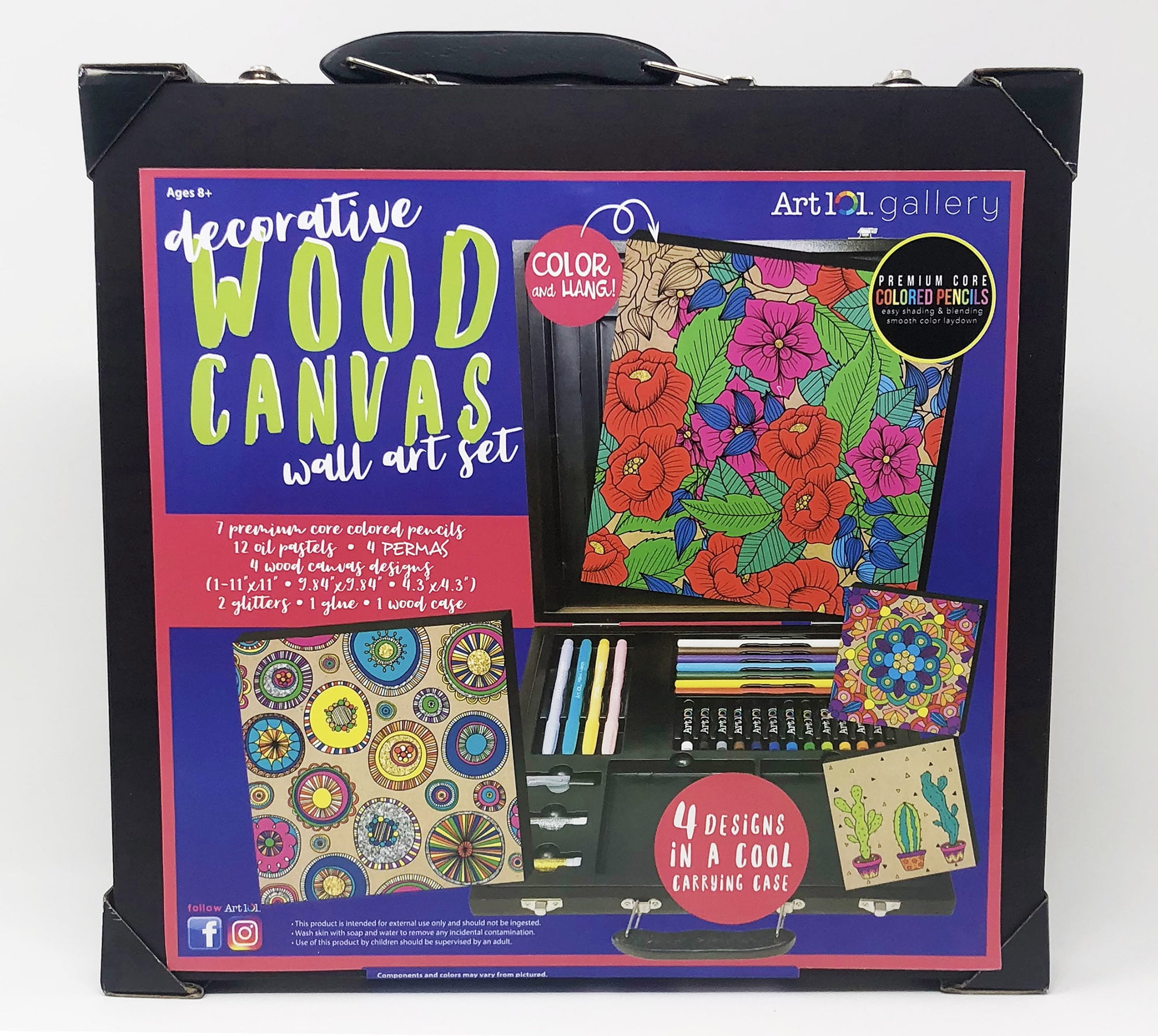 Art 101 Wood Canvas Art Set