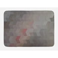 thumbnail image 1 of Art Abstract Bath Mat, Geometric Creative Illustration with Pastel Rectangular Shapes Pattern, Plush Bathroom Decor Mat with Non Slip Backing, 29.5" X 17.5", Multicolor, by Ambesonne, 1 of 2