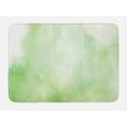 thumbnail image 1 of Art Abstract Bath Mat, Pastel Green Color Palette Design Creative Concept Smoke, Plush Bathroom Decor Mat with Non Slip Backing, 29.5" X 17.5", Green Green, by Ambesonne, 1 of 2