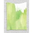 thumbnail image 1 of Art Abstract Tapestry, Monochromatic Style Design of Smokey Natural Setting Illustration, Wall Hanging for Bedroom Living Room Dorm Decor, 60W X 80L Inches, Pale Green Green White, by Ambesonne, 1 of 2
