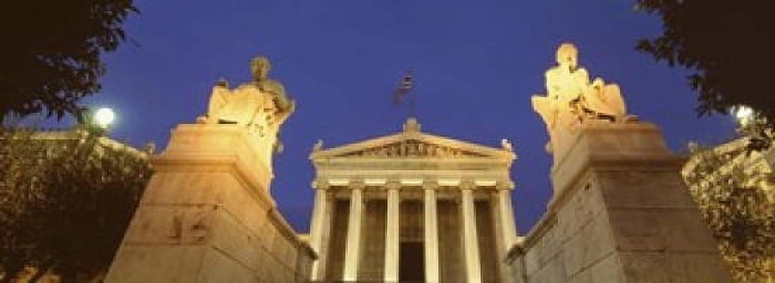 Art Academy Athens Greece Canvas Art - Panoramic Images (18 x 7)