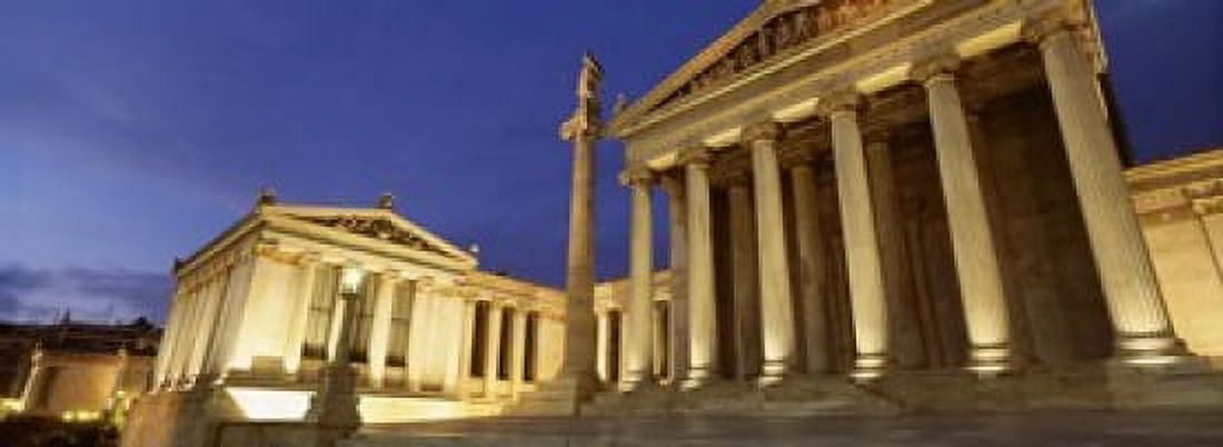 Art Academy Athens Greece Canvas Art - Panoramic Images (18 x 7)