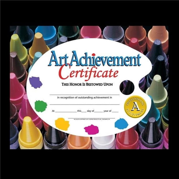 Art Achievement Certificate Pack of 5