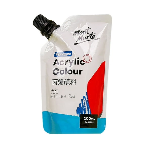Art Acrylic Paint, 11 Colors Acrylic Paint 100ml Bag, Rich Pigmented, Waterproof