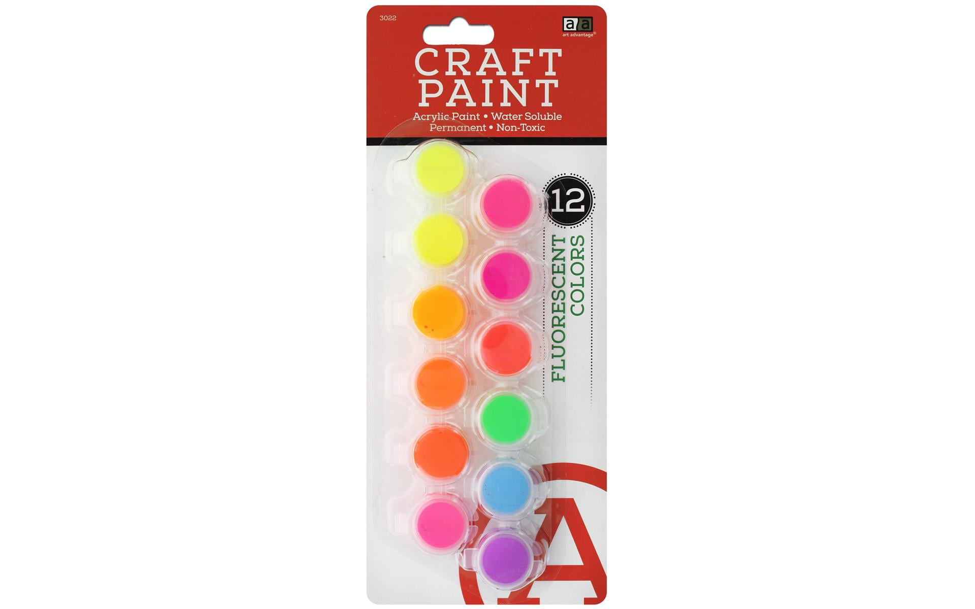 Acrylic Paint Pots for Kids, Classroom, Art and Crafts, 8 Colors (96 Pack)
