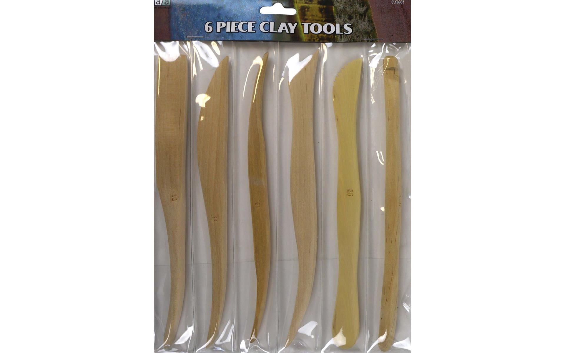 Art Advantage Clay Model Tools 8 6pc Wood