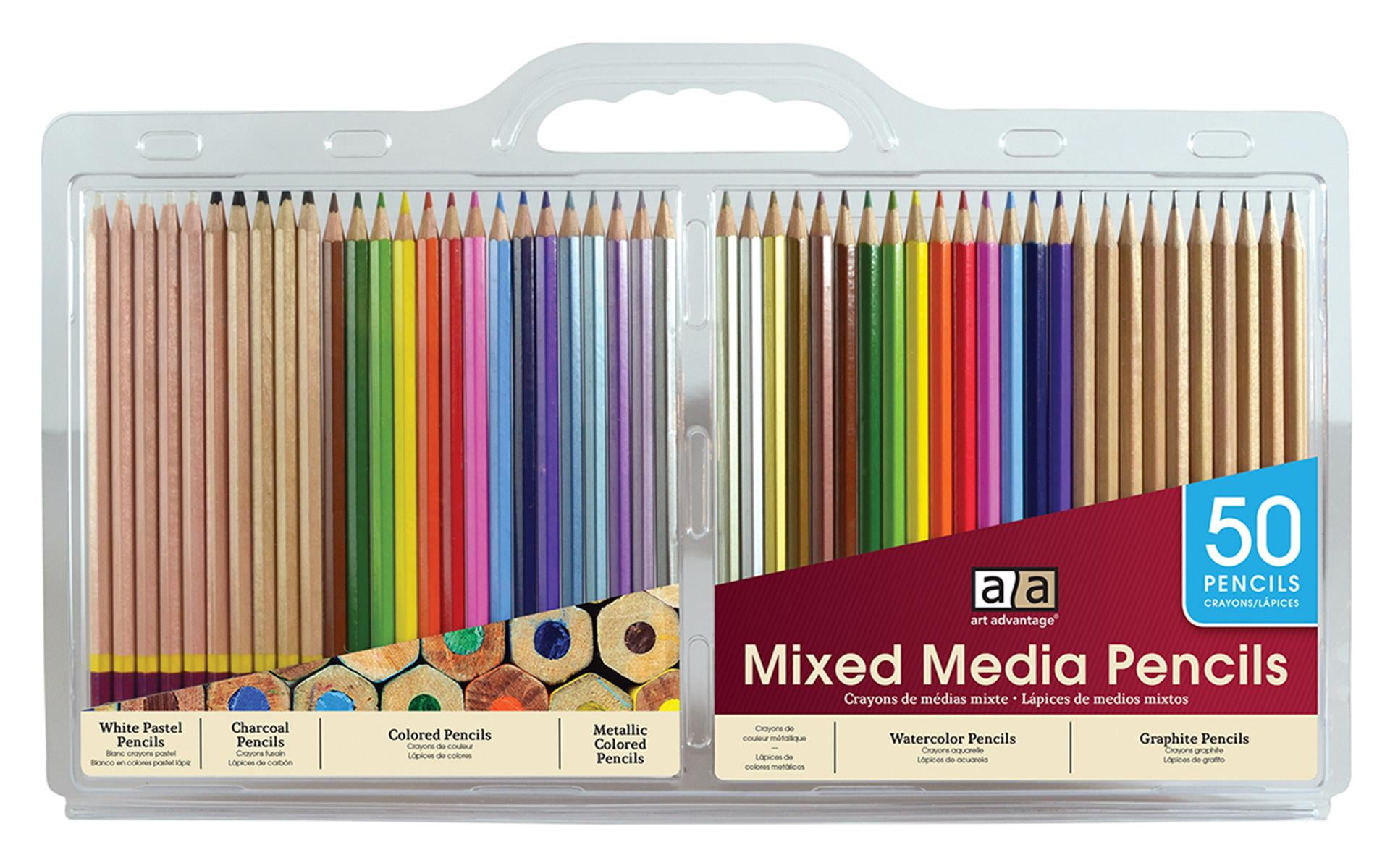 Art Advantage Mixed Media Pencil Set 50pc – Colored Pencils