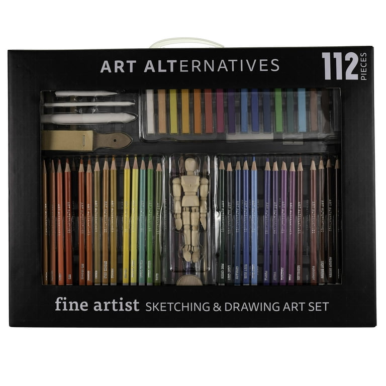 Art Alternatives 112 Piece Sketching & Drawing Art Set