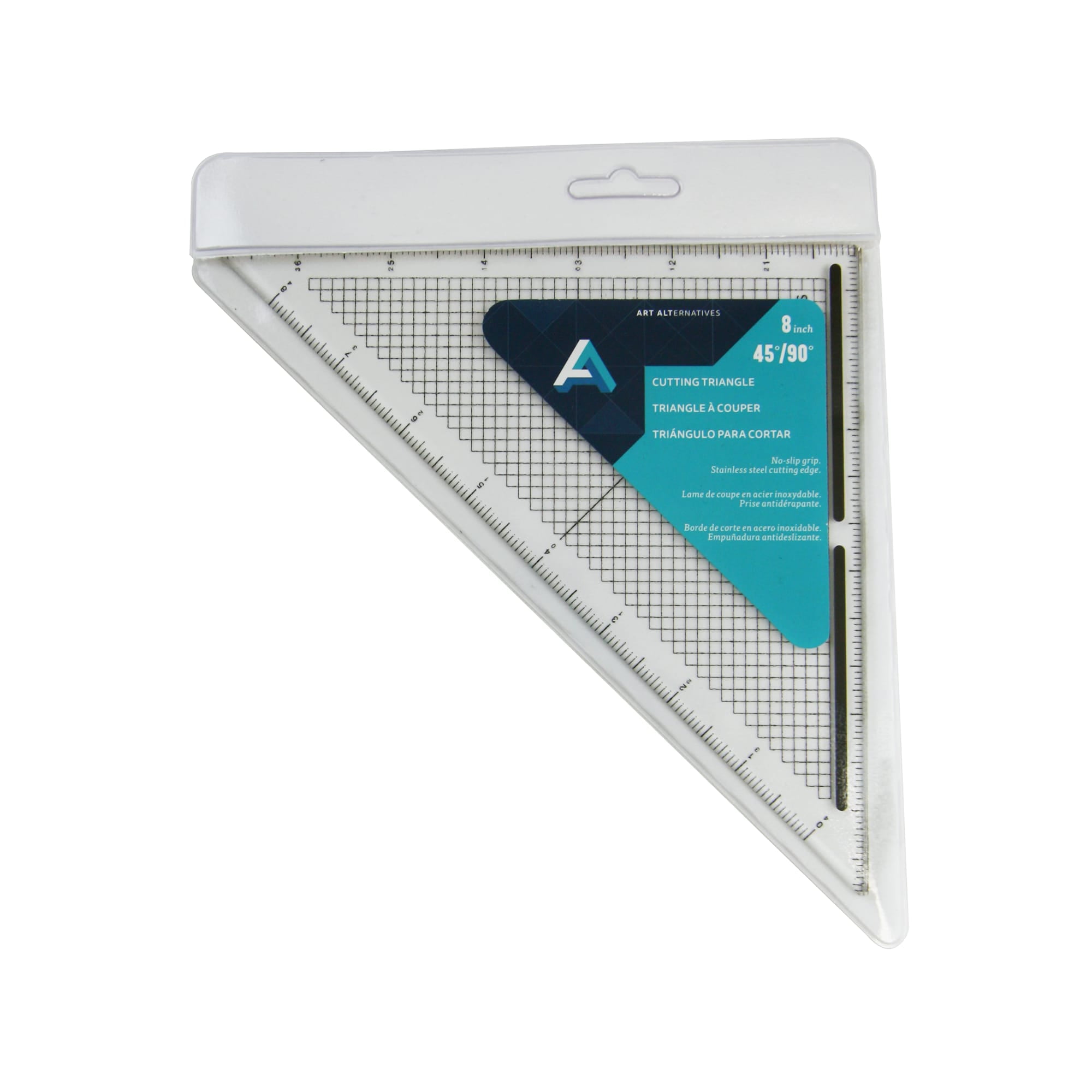 Art Alternatives Acrylic Cutting Edge Triangle, 8" 45°