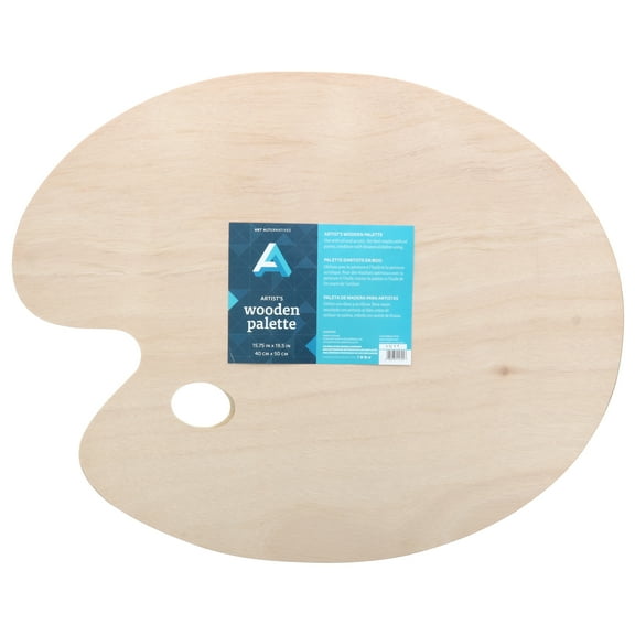 Art Alternatives Artist's Wooden Palette, Oval